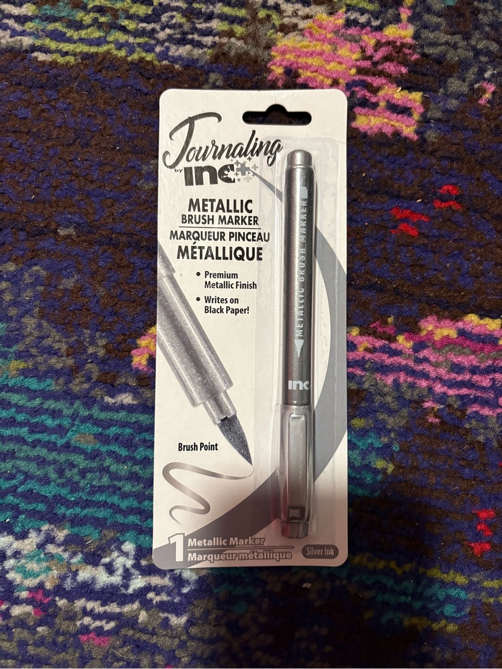 Journaling Inc Silver Metallic Brush Marker Brush Point New in Package